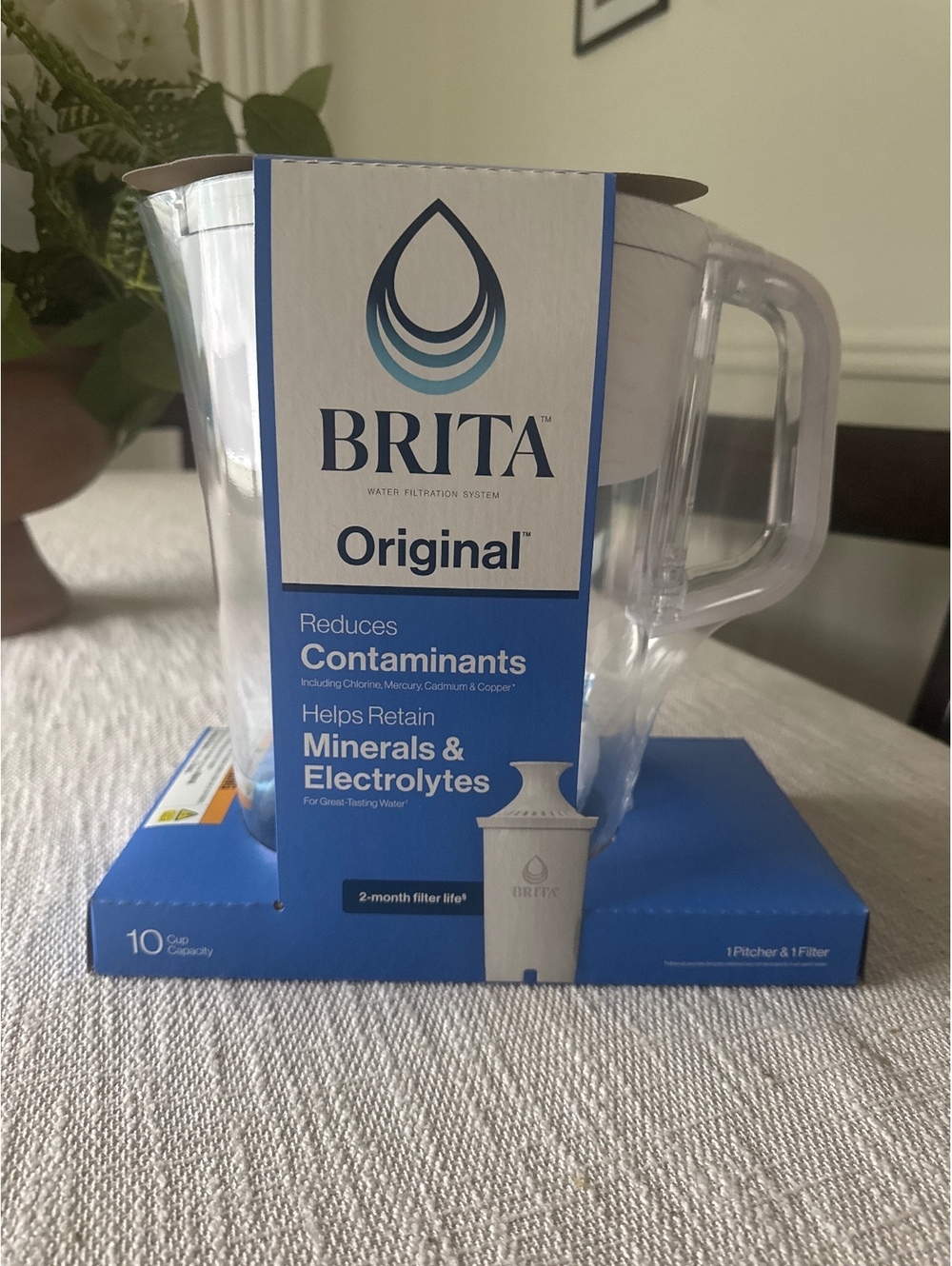 Brita Original Water Filtration Pitcher with 1 Filter 2-Pack